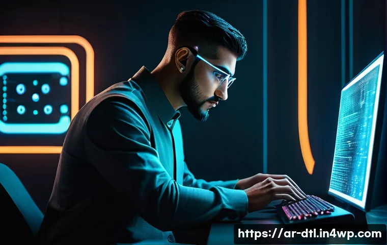 데이터 손실 방지를 위한 기술적 트렌드 - **Prompt:** A heartwarming and reassuring scene depicting a young Arab mother, dressed modestly in c...