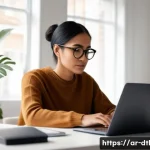 데이터 복구를 위한 비용 및 시간 예측 - **Prompt:** A modern, minimalist home office scene. A person (adult, ethnically diverse, wearing com...