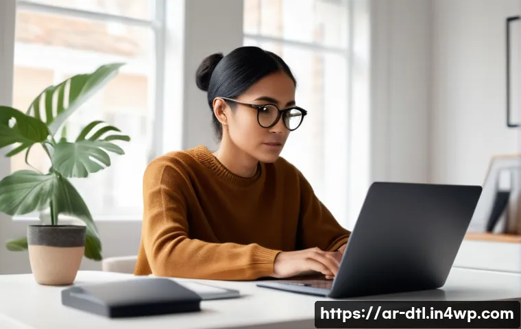 데이터 복구를 위한 비용 및 시간 예측 - **Prompt:** A modern, minimalist home office scene. A person (adult, ethnically diverse, wearing com...