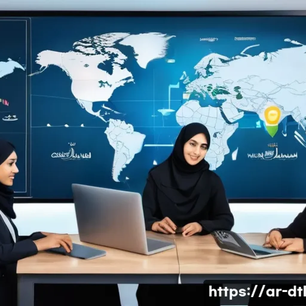 가장 효과적인 데이터 백업 전략 - A modern Middle Eastern office environment showcasing a diverse team of Arabic professionals collabo...